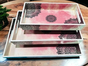 Ensemble de trois plateaux en MDF - Product Image 6