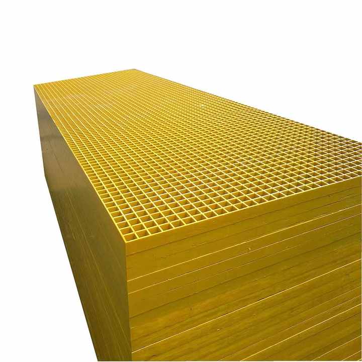 Thermal Resistance Non-secondary Outdoor 1220x2440x38mm Fiberglass High-Strength Plate with Anti-Slip FRP Grating