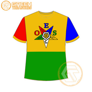 T-shirt Ordre de l'étoile de l'Est en gros Vêtements en jersey de coton T-shirt OES respirant de haute qualité Vêtements grecs pour femmes - Product Image 3