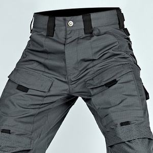 Pantalones Tácticos Grises con Logotipo Personalizado para Hombre, Cintura Alta, Transpirables y de Secado Rápido para Actividades al Aire Libre, Pantalones Cargo Lavados para Hombre - Product Image 3