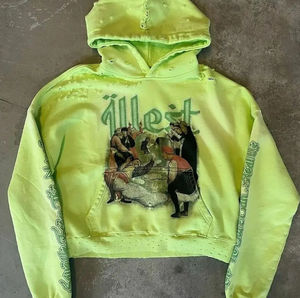 Personnalisable Hommes Oversize Sunfaded Acid Wash Sweat à Capuche Distressed Ripped Zip-up Streetwear Waffle Lining Blank Sweat à capuche - Product Image 1