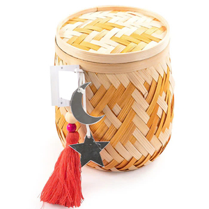 Ideal Design Special Made for National Holiday Arabian Ramadan Kareem <b>Eid</b> Mubarak Bamboo <b>Box</b> With Star and Moon - Product Image 3