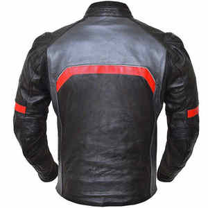 Venta al por mayor logotipo personalizado de alta calidad hombre chaquetas de cuero de moto superventas chaqueta de moto de cuero genuino - Product Image 3