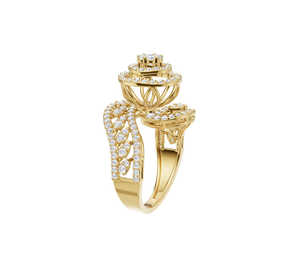 Bague en diamant de laboratoire taille Rouda, certifiée IGI, tendance, pour mariage, anniversaire, fiançailles, cadeau, or massif 18 carats - Product Image 4