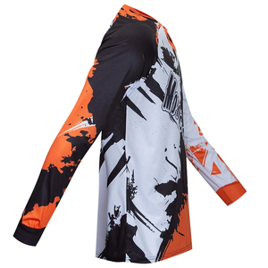 Breathable <b>Flame</b> Retardant Summer Motocross Jersey Waterproof Quick Dry Long Sleeve Racing <b>Shirt</b> Custom Digital Print Unisex - Product Image 2