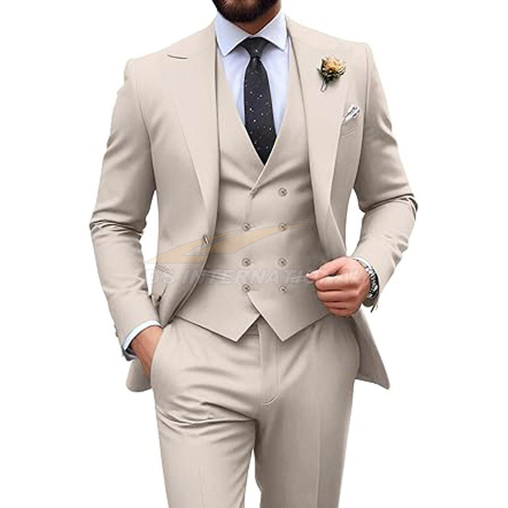 Man Suit Champagne Elegant Tuxedos for Every Occasion - Main Image