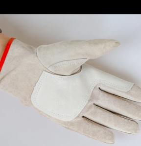 Gants de soudage en cuir de vachette épais de 14 pouces, écologiques, résistants à la chaleur, pour four, barbecue, grillades, sports et cyclisme - Product Image 3