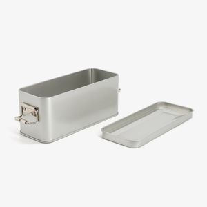 กล่องดีบุกโลหะบิสกิตทรงสี่เหลี่ยมผืนผ้าสำหรับเก็บลูกกวาดคุกกี้เกรดอาหารพร้อมตัวล็อคหัวเข็มขัด - Product Image 4