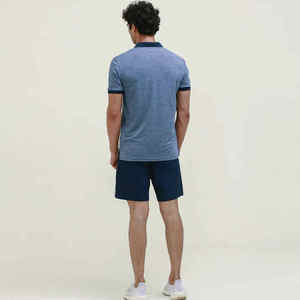 Ropa de hombre al por mayor personalizada de alta calidad, manga corta para Polos, Camisetas, superventas, tela de lona con patrón sólido - Product Image 5