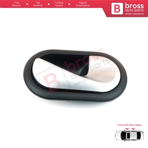 Nuevo Manillar Interior de Alta Calidad para Puerta BDP106, Negro Cromado Plateado, Delantero Trasero Derecho 8200730863 8200387749 8200310580 - Product Image 3