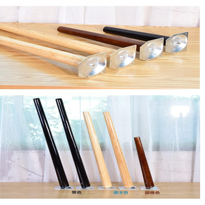 Mid-Century Modern Wooden Legs Straight Tapered for Sofa Dining <b>Table</b> Kitchen Cabinet <b>Chair</b> Furniture Wood <b>Table</b> Legs Nylon - Product Image 3