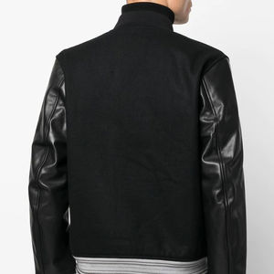 2026 luxe Letterman Style Varsity vestes hommes femmes OEM personnalisé Patch en cuir manches broderie meilleur prix laine matériel nouveau - Product Image 2