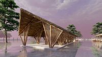 Vietnam CABANES EXTÉRIEURES PRÉFAB 100% Écologique POUR LA PLAGE Villa de luxe préfabriquée Maison de ferme Structure BAMBOU ET FEUILLES DE PALMIER