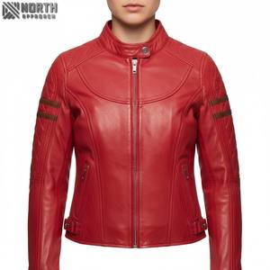 Top tendance Premium femmes bicolore couleur cuir veste en gros bas quantité minimale de commande 100% haute qualité hiver chauffé mode dames - Product Image 1