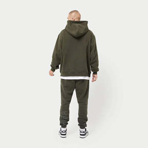 Vente en gros de sweats à capuche surdimensionnés lourds personnalisés pour hommes style streetwear design brodé pull à capuche en coton épais hiver - Product Image 5