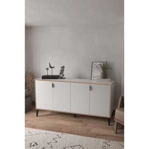 Arden 4-Kapakl Beyaz Konsol Sarmobi Armoires de salon - Product Image 2