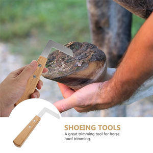 Cuchillo para Recortar Pezuñas MEDIHEAL SURGICAL CORPORATION, Mango de Madera, Hoja de Acero Alemán, Herramienta Quirúrgica Veterinaria para Caballos y Vacas - Product Image 5