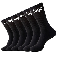 Chaussettes de Football athlétiques pour hommes de haute qualité automne Style tricoté Logo brodé Technique d'impression numérique bleu blanc rose