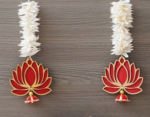 แขวนผนังตกแต่งงานแต่งงานฮาลดีเมนเวทีฉากหลังเทศกาลเทศกาลดิวาลิอีดรอมาดันวัดอินเทรนด์ดอกบัว - Product Image 6