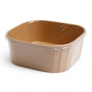 ชามกระดาษคราฟท์ทรงสี่เหลี่ยมขนาด 1400 มล. (46 ออนซ์) เคลือบ PE ทนทานและเป็นมิตรกับสิ่งแวดล้อม - Product Image 2