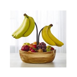 Bol à fruits en bois au design classique, forme ronde, taille personnalisée, bol à chocolats pour les meilleures ventes - Product Image 6
