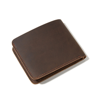 Dompet Kulit Pria Anti-RFID dengan Ukiran Logo Kustom Pesanan Grosir Desain Prancis FD0000301
