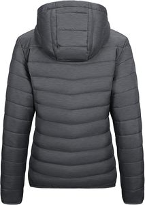 Chaqueta acolchada sólida para mujer, bordado personalizado, logotipo personalizado, cuello levantado, impermeable, ropa de abrigo de invierno, cremallera frontal de nailon - Product Image 2
