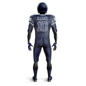 Uniformes de football américain imprimés par sublimation pour hommes adultes, vêtements de sport courts et respirants - Personnalisables pour les grossistes en football - Product Image 3