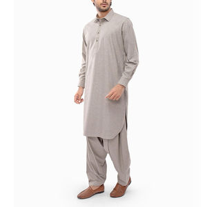 Nuevo Salwar Kameez Pakistaní de Talla Personalizada para Vestir Informal 2022 / Último Estilo de Salwar Kameez Bordado para Hombre - Product Image 2
