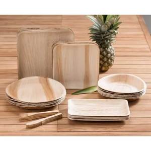 Assiettes carrées en feuille de palmier Areca jetables écologiques Vaisselle compostable naturelle pour servir - Product Image 6