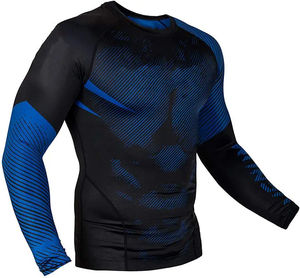 Camiseta Deportiva de Manga Larga de la Mejor Calidad, Producto Cómodo, Dos Tonos, para Adultos, Fitness, Gimnasio, Última Llegada, Unisex - Product Image 1