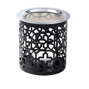 Quemador de incienso de carbón de hoja con tapa Iglesia y Templo Decoración Fragancias Olla Hierro hecho a mano - Product Image 2