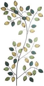 Décoration murale en feuille d'arbre en métal pour le salon et la chambre à coucher Décoration murale en feuille métallique multicolore pour la maison - Product Image 5