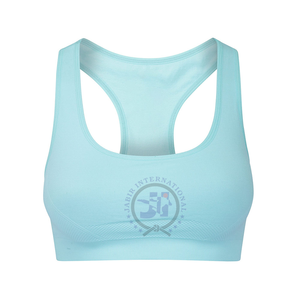 Soutien-gorge de sport sans couture de haute qualité pour femmes Top-Trending Backless Crop Fitness Bra Respirant Gym Yoga Pads Léger Extensible - Product Image 3