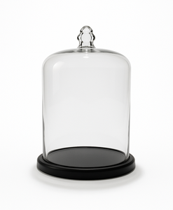 Cloche en verre décorative pour la maison avec base en bois Bougies parfumées Couvercle en forme de dôme Pot décoratif de table élégant - Product Image 4