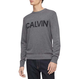 Maglione Calvin Klein da Uomo con Logo XL, Motivo Ricamato a Caldo su Caldo Maglione in Cashmere per la Stagione Autunno/Inverno - Product Image 1