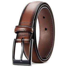 Ceintures habillées et décontractées en cuir véritable de haute qualité pour hommes, nouvelle collection 2026, avec boucle automatique élégante en alliage, logo personnalisé, couleur OEM, vente en gros - Product Image 1