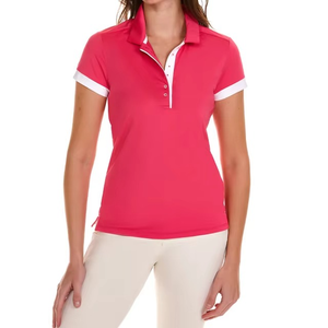 Polo para Mujer, Ligero, de Algodón Piqué, Cómodo, Estilo Casual de Oficina, Polo para Mujer, Transpirable, de Algodón Puro, para Verano - Product Image 2