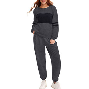 Ensemble de sweats à capuche et pantalons de survêtement en coton de haute qualité pour femmes personnalisable 2 pièces Style décontracté ensembles de survêtements pour femmes - Product Image 5