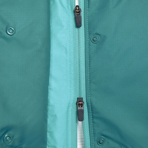 Haute qualité 100% PVC Nylon Anorak coupe-vent veste sur mesure col montant à capuche manteau d'hiver sérigraphié - Product Image 3