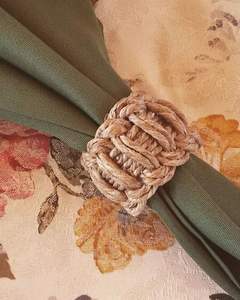 Porte-serviettes de canne pour cadeau artisanat fait à la main nouveaux anneaux de serviette en rotin de conception personnaliser l'emballage - Product Image 3