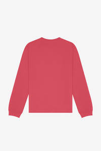 T-shirt à manches longues en jersey simple de coton rose poussiéreux unisexe lavé à la machine, respirant, vêtement d'été, vente en gros - Product Image 6