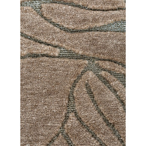 พรมขนสัตว์ถักมือสีน้ำตาลเบจลายดอกไม้รูปสี่เหลี่ยมผืนผ้าขนาด 9x12 ฟุต สำหรับตกแต่งบ้าน ห้องนั่งเล่น ห้องโถง รุ่น Aiwz-1001 - Product Image 3