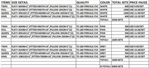 Vente Directe Fabricant Parure de Lit de Luxe 100% Coton pour l'Été Couleur Unie Anti-Bactérienne et Imperméable Élégante - Product Image 6