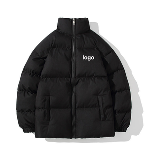 Chaqueta Acolchada de Invierno Extra Grande, Casual, con Cierre Frontal, Gruesa y Cálida, Unisex - Product Image 2