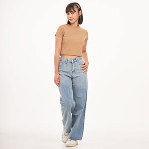 Babytee เสื้อยืดครอปทรงสลิมฟิตของผู้หญิง, เสื้อยืดคอกลมแขนสั้น Y2K ถักระบายอากาศได้ดีพิมพ์ลาย - Product Image 6