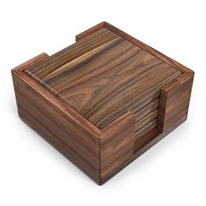 Precio al por mayor diseño personalizado respetuoso con el medio ambiente moderno de madera de acacia natural redondo posavasos gratis para bebidas - Product Image 5