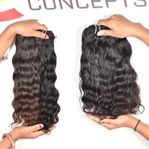 100% Cutícula alineada Raw ninguno derramamiento Cabello virgen Sin procesar Paquetes de ondas profundas Color negro Cabello humano vietnamita ondulado - Product Image 4