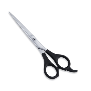 Ciseaux de coupe de cheveux de Salon professionnels de 5 pouces Repose-doigt fixe en acier inoxydable de précision Conception de poignée opposée - Product Image 1