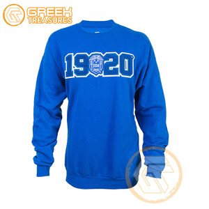 Sudadera de Invierno para Mujer con Cuello Redondo, Bordada a Medida, Lisa y Teñida, de GREEK TREASURES, para la Hermandad Zeta Phi Beta, Venta al por Mayor - Product Image 6